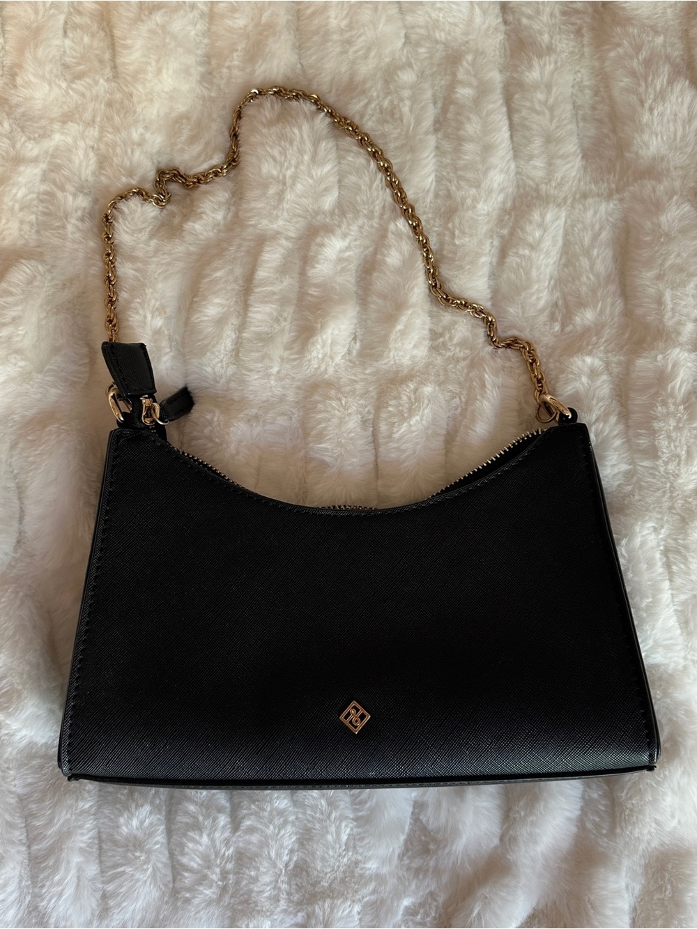 Call it Spring Black Chain-Handle Shoulder Bag